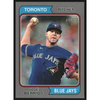 2023 Topps Heritage Chrome Silver Refractors #534 Jose Berrios