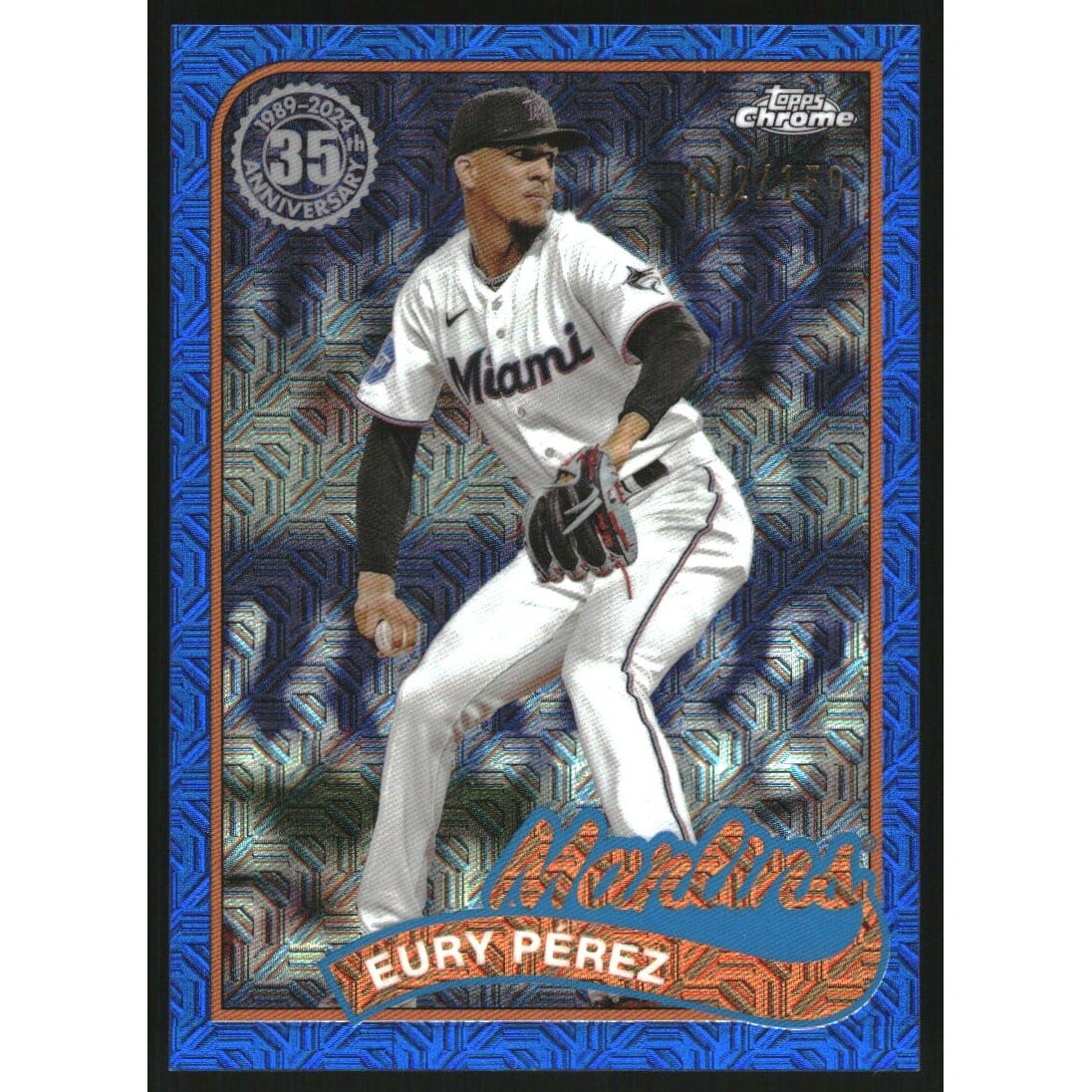 2024 Topps '89 Topps Silver Pack Chrome Series 2 Blue Refractors #2T89C82 Eury Perez