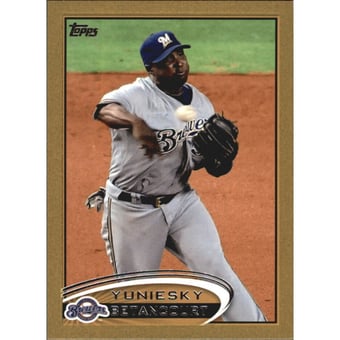 2012 Topps Mini Gold #57 Yuniesky Betancourt