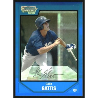 2007 Bowman Chrome Draft Draft Picks Blue Refractors #BDPP60 Gary Gattis