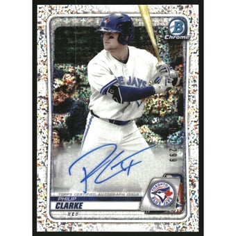 2020 Bowman Chrome Prospect Autographs Speckle Refractors #CPAPC Philip Clarke