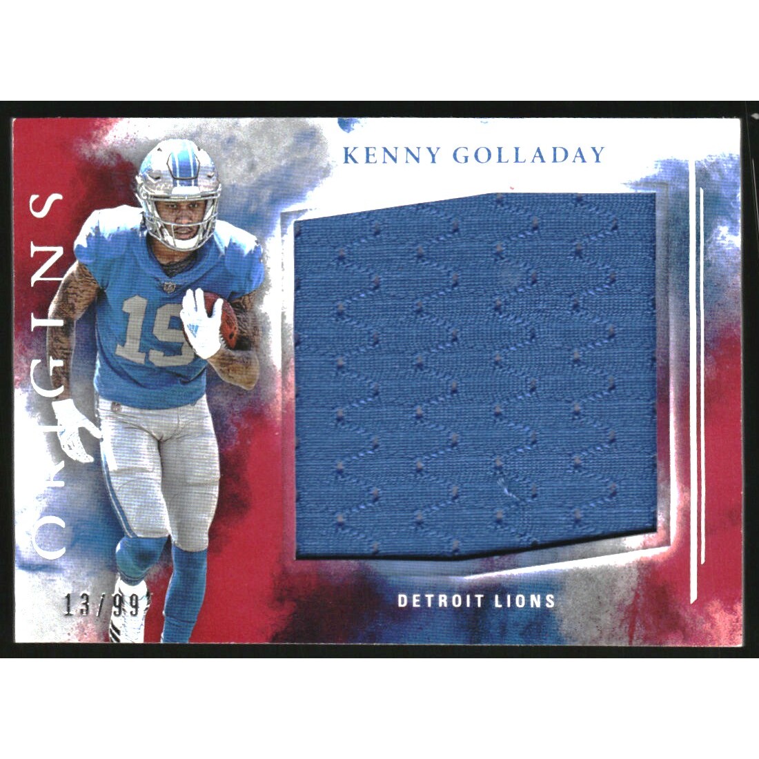 2017 Panini Origins Rookie Jumbo Jerseys Red #27 Kenny Golladay
