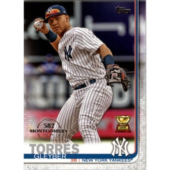 2019 Topps Factory Set 582 Montgomery #7 Gleyber Torres