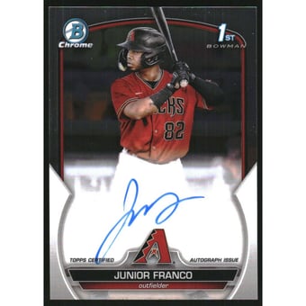 2023 Bowman Chrome Prospect Autographs #CPAJFO Junior Franco