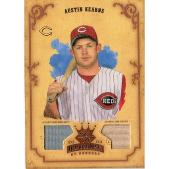 2004 Diamond Kings DK Materials Bronze #64 Austin Kearns Bat-Jsy/150