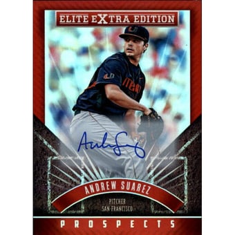 2015 Elite Extra Edition Prospect Autographs #62 Andrew Suarez