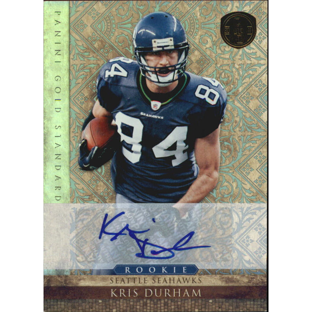 2011 Panini Gold Standard Autographs Silver #205 Kris Durham/499. rookie card picture