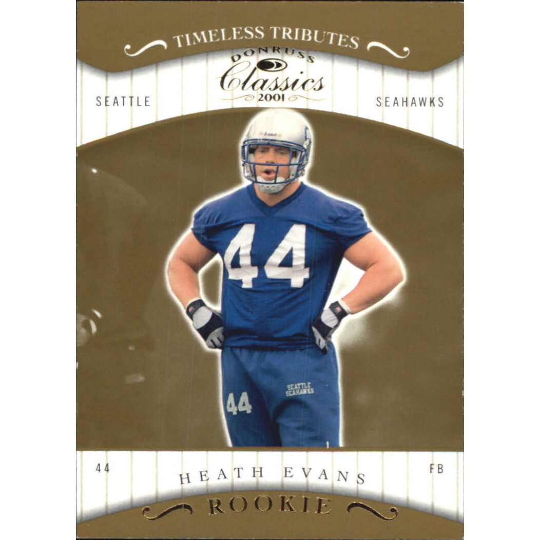 2001 Donruss Classics Timeless Tributes #119 Heath Evans. rookie card picture