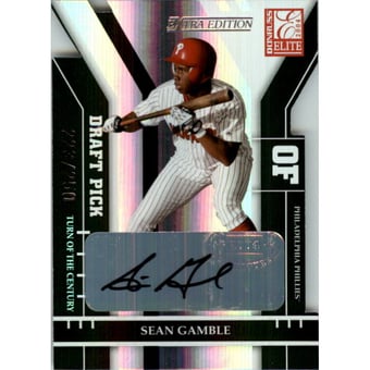 2004 Donruss Elite Extra Edition Signature Turn of the Century #292 Sean Gamble DP/250