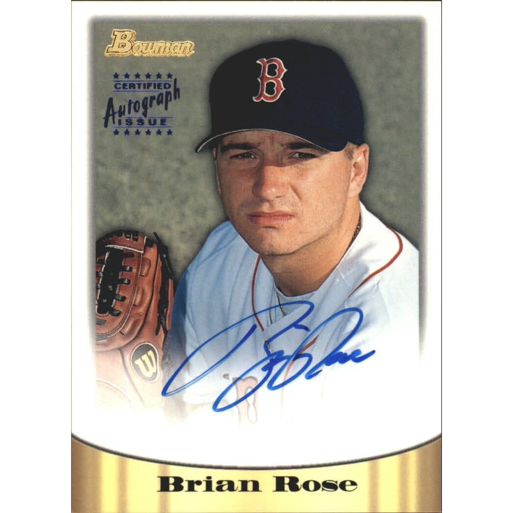 1998 Bowman Certified Blue Autographs #32 Brian Rose. rookie card picture