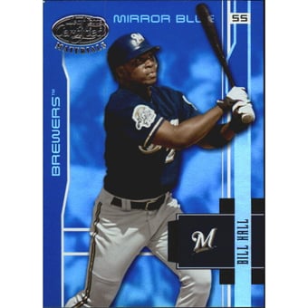 2003 Leaf Certified Materials Mirror Blue #98 Bill Hall