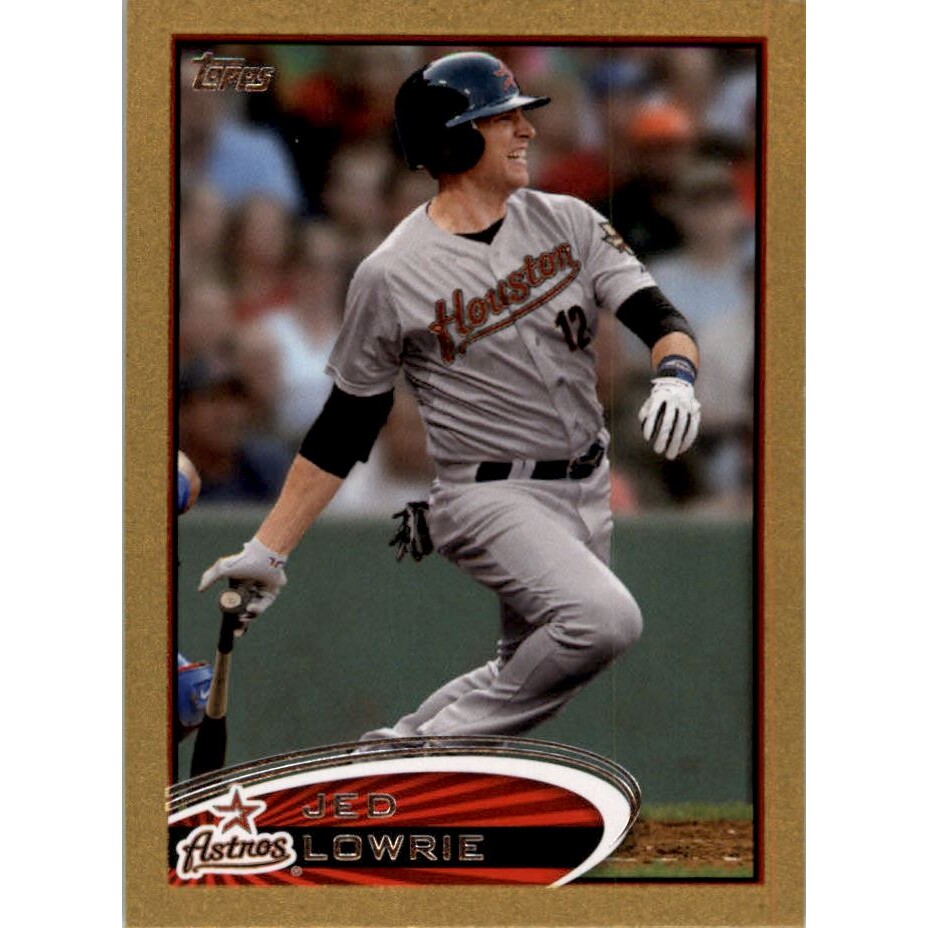 2012 Topps Mini Gold #455 Jed Lowrie. rookie card picture