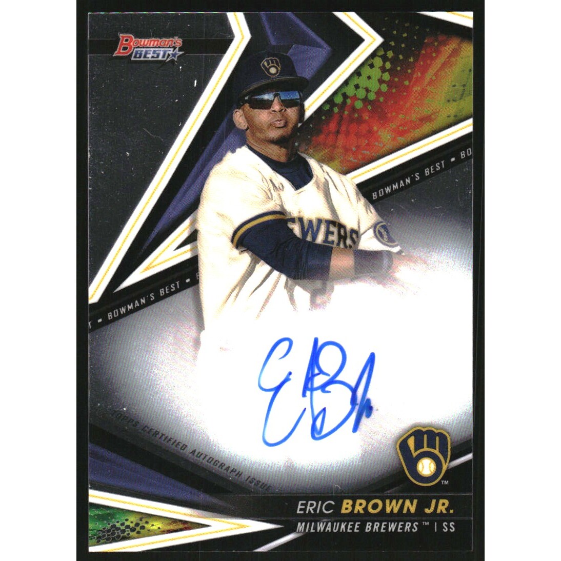 2022 Bowman's Best Best of '22 Autographs #B22EB Eric Brown Jr.. rookie card picture