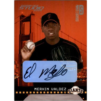 2004 Studio Private Signings Gold #168 Merkin Valdez/100