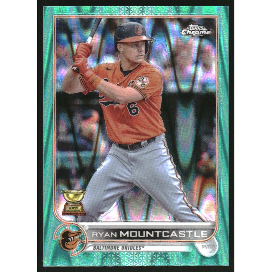 2022 Topps Chrome Sonic Aqua RayWave Refractors #109 Ryan Mountcastle