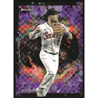 2024 Finest Purple Checkerboard Refractors #268 Alex Bregman