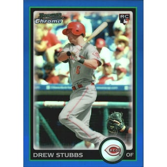 2010 Bowman Chrome Draft Blue Refractors #BDP59 Drew Stubbs