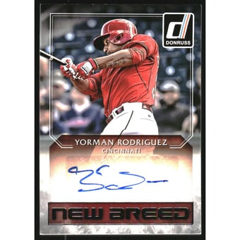 2016 Donruss New Breed Autographs #NBYR Yorman Rodriguez