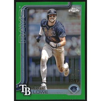 2025 Topps Chrome Green Refractors #111 Josh Lowe