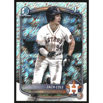 2025 Bowman Chrome Prospects Shimmer Refractors #BCP244 Zach Cole