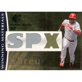 2008 SPx Winning Materials Dual SPx #BA Bobby Abreu