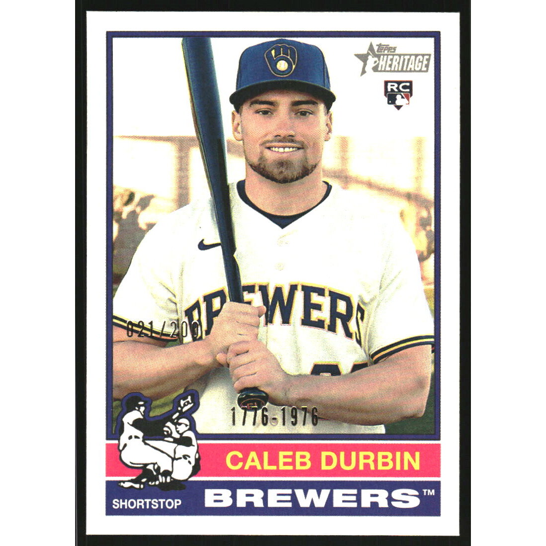 2025 Topps Heritage Bicentennial #539 Caleb Durbin