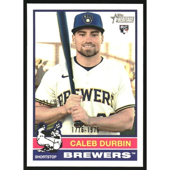 2025 Topps Heritage Bicentennial #539 Caleb Durbin