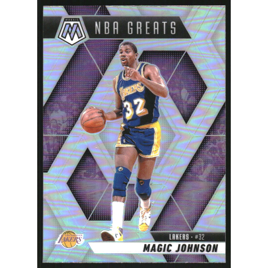 2024-25 Panini Mosaic Silver #296 Magic Johnson/Greats