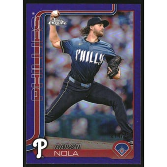 2025 Topps Chrome Purple Refractors #286 Aaron Nola