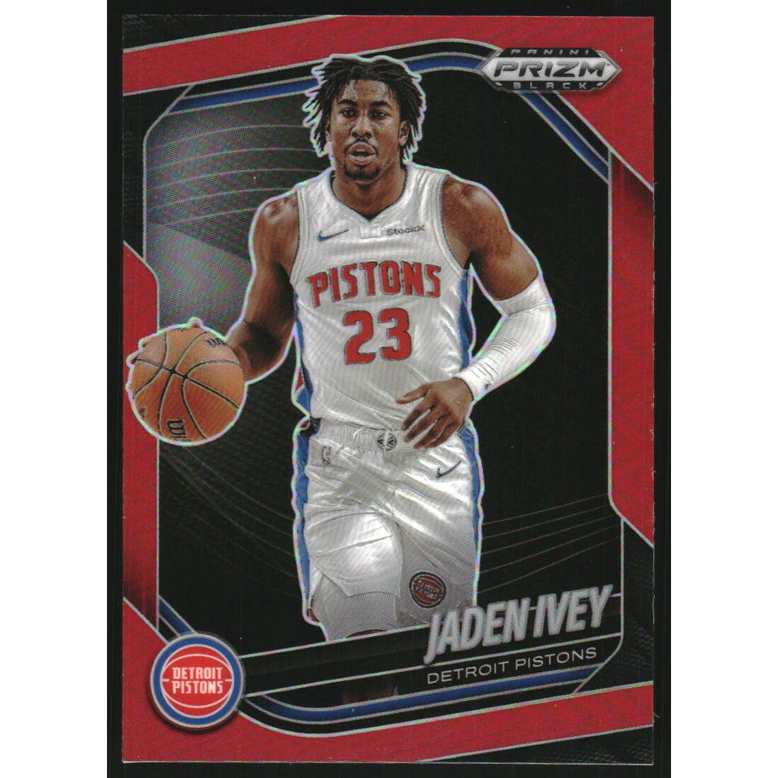 2024-25 Panini Prizm Black Prizms Red #69 Jaden Ivey