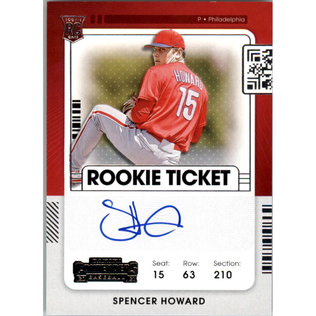 2021 Panini Contenders #139 Spencer Howard AU RC 2021 Panini Contenders #139 Spencer Howard AU RC