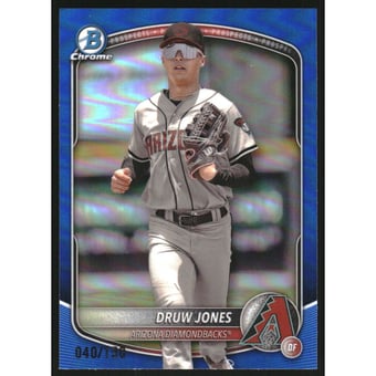 2025 Bowman Chrome Prospects Blue Refractors #BCP138 Druw Jones