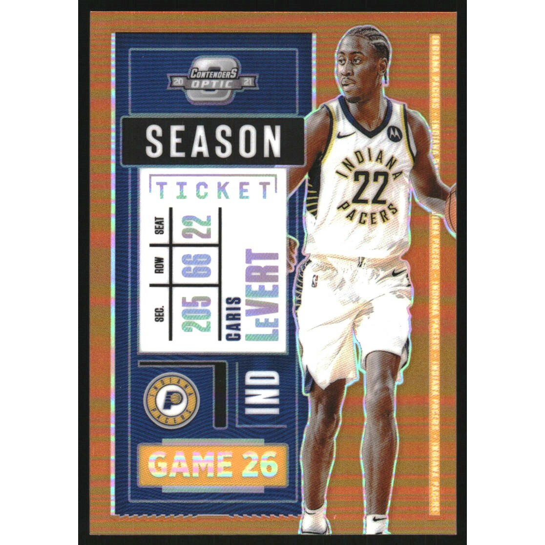 2020-21 Panini Contenders Optic Orange #29 Caris LeVert