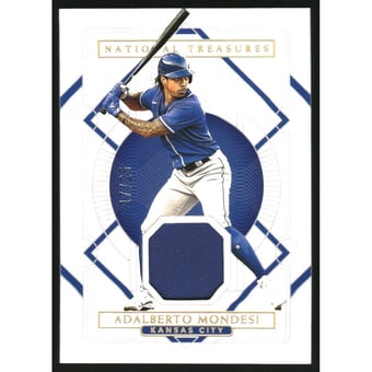 2021 Panini National Treasures Holo Gold #95 Adalberto Mondesi JSY/25