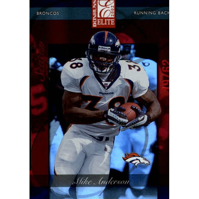 2002 Donruss Elite Status #11 Mike Anderson/62. rookie card picture