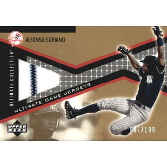 2002 Ultimate Collection Game Jersey Tier 4 #AS Alfonso Soriano