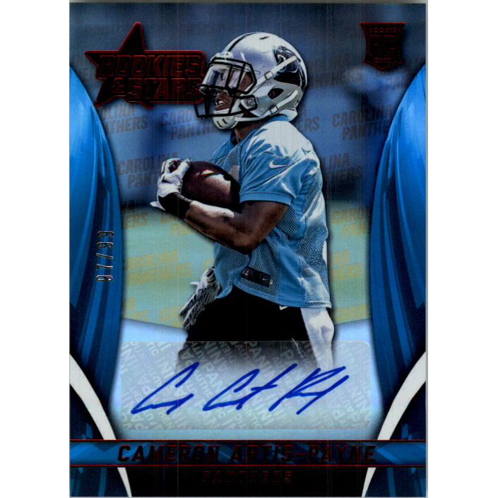 2015 Rookies and Stars Longevity Rookie Signatures Team Name #15 Cameron Artis-Payne/99