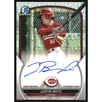 2023 Bowman Chrome Mega Box Autographs #BMAJB Justin Boyd