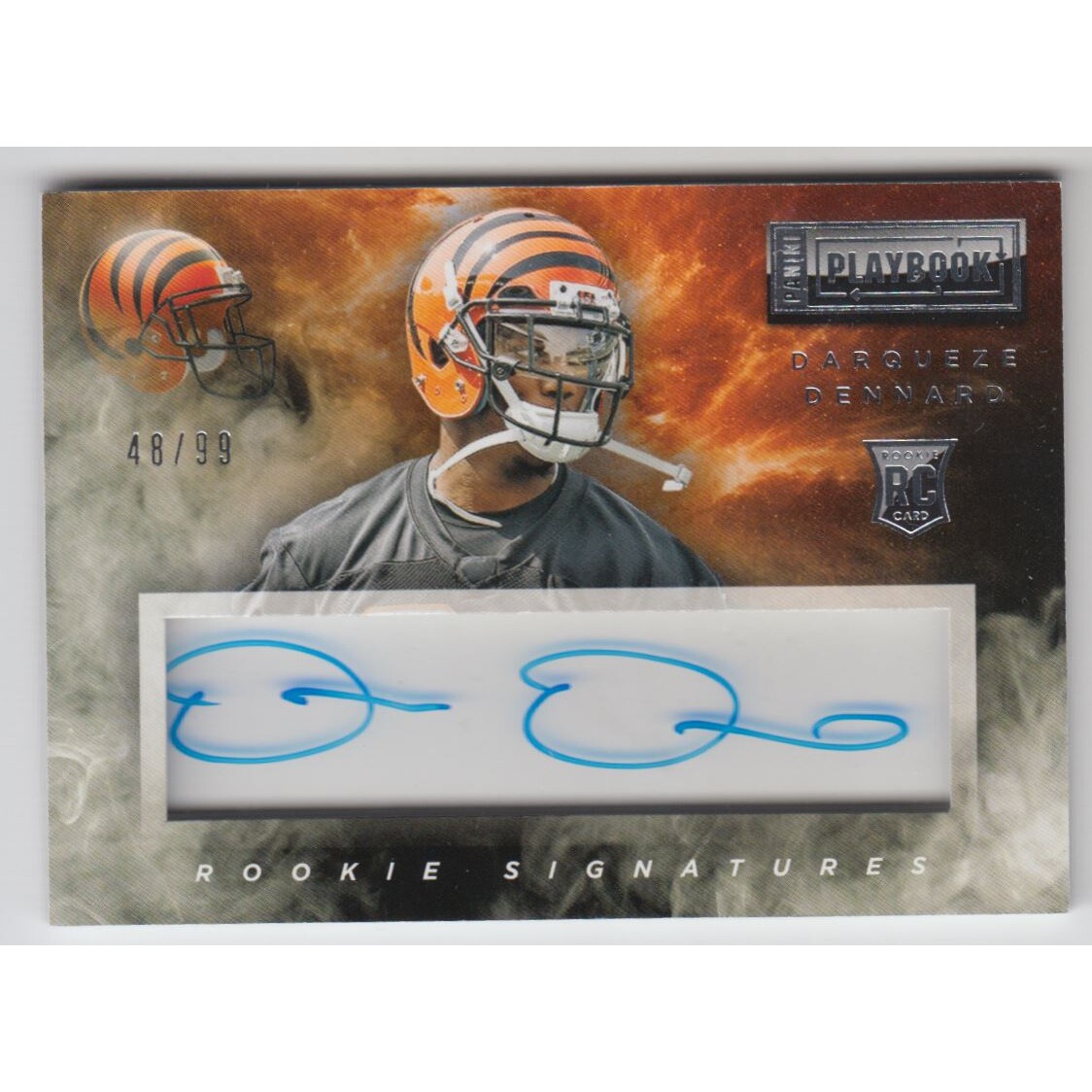 2014 Panini Playbook #89 Darqueze Dennard AU/99 RC. rookie card picture