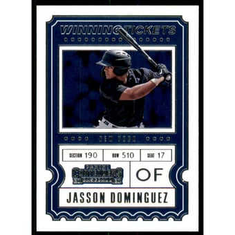 2020 Panini Contenders Winning Tickets #1 Jasson Dominguez