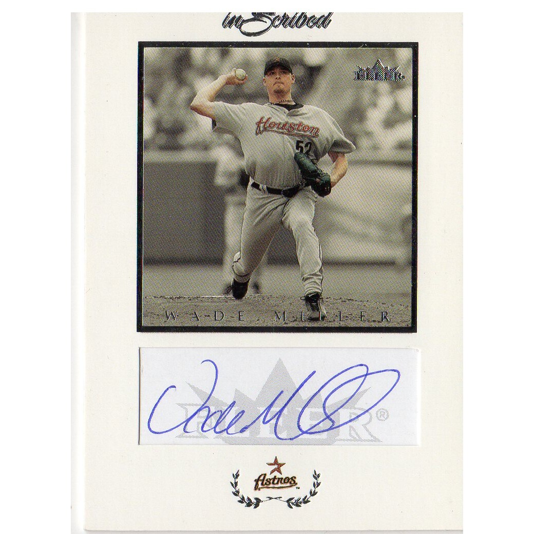 2004 Fleer InScribed Autographs Silver #WM Wade Miller/195. rookie card picture