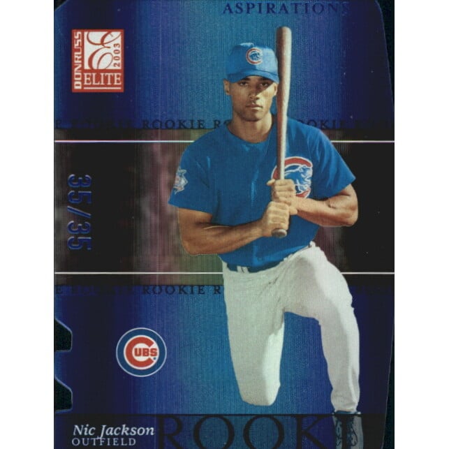 2003 Donruss Elite Aspirations #198 Nic Jackson ROO/35. rookie card picture
