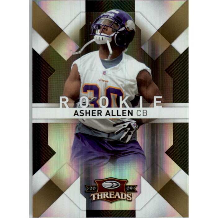 2009 Donruss Threads Gold Holofoil #108 Asher Allen