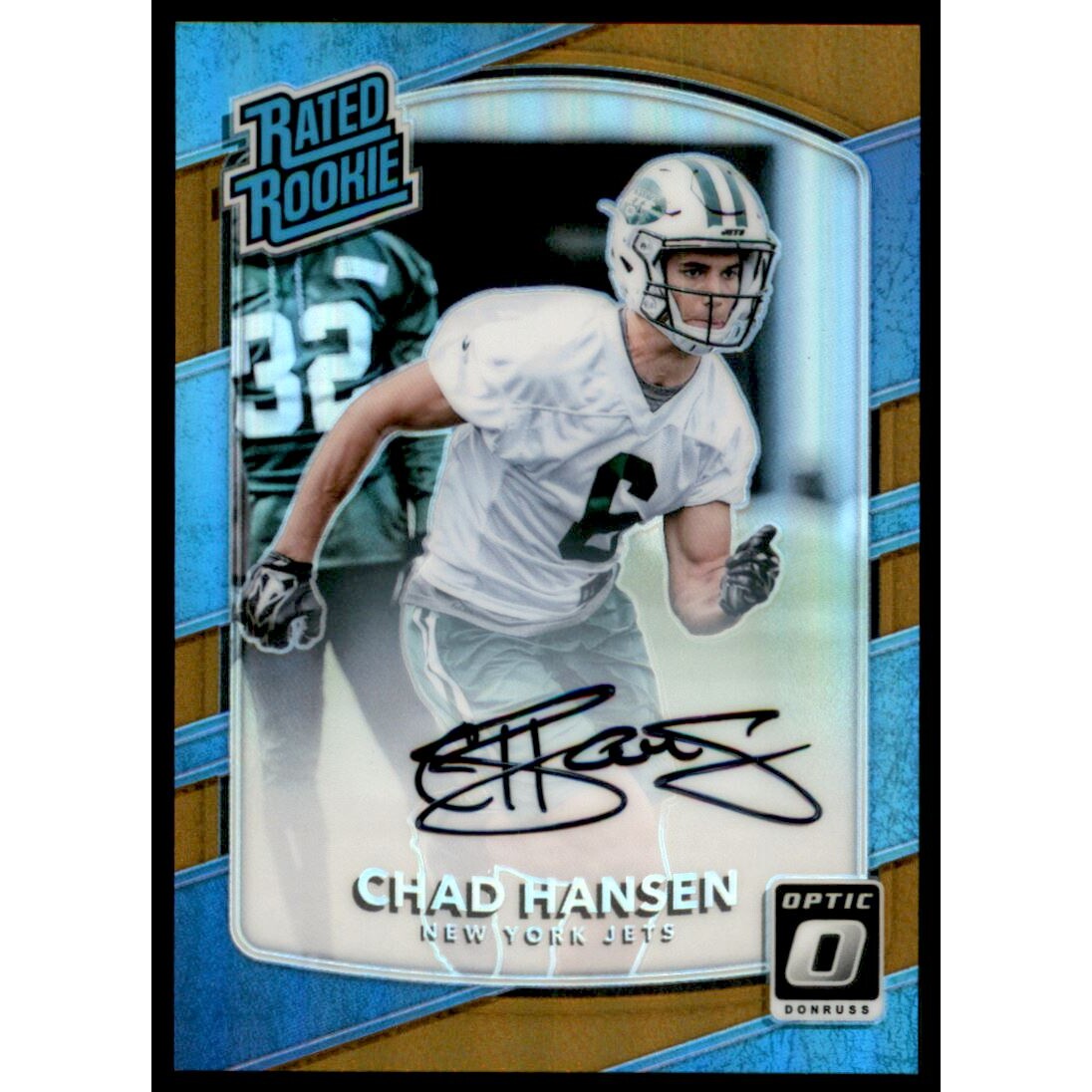 2017 Donruss Optic Rated Rookies Autographs Bronze #163 Chad Hansen 2017 Donruss Optic Rated Rookies Autographs Bronze #163 Chad Hansen