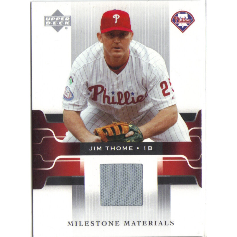 2005 Upper Deck Game Jersey #JT Jim Thome SP. rookie card picture