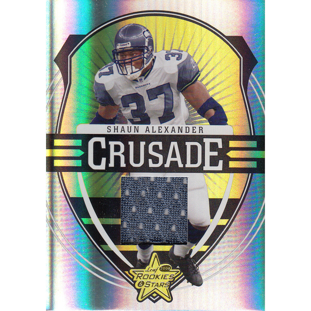 2006 Leaf Rookies and Stars Crusade Materials #10 Shaun Alexander/200