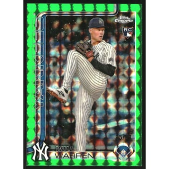 2025 Topps Chrome Green Geometric Refractors #81 Will Warren