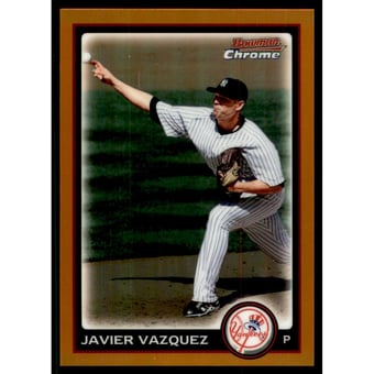2010 Bowman Chrome Orange Refractors #175 Javier Vazquez