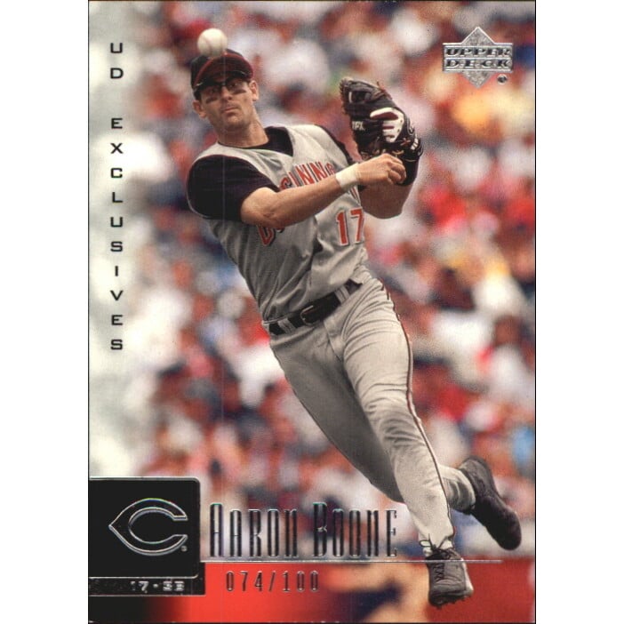 2001 Upper Deck Exclusives Silver #251 Aaron Boone. rookie card picture