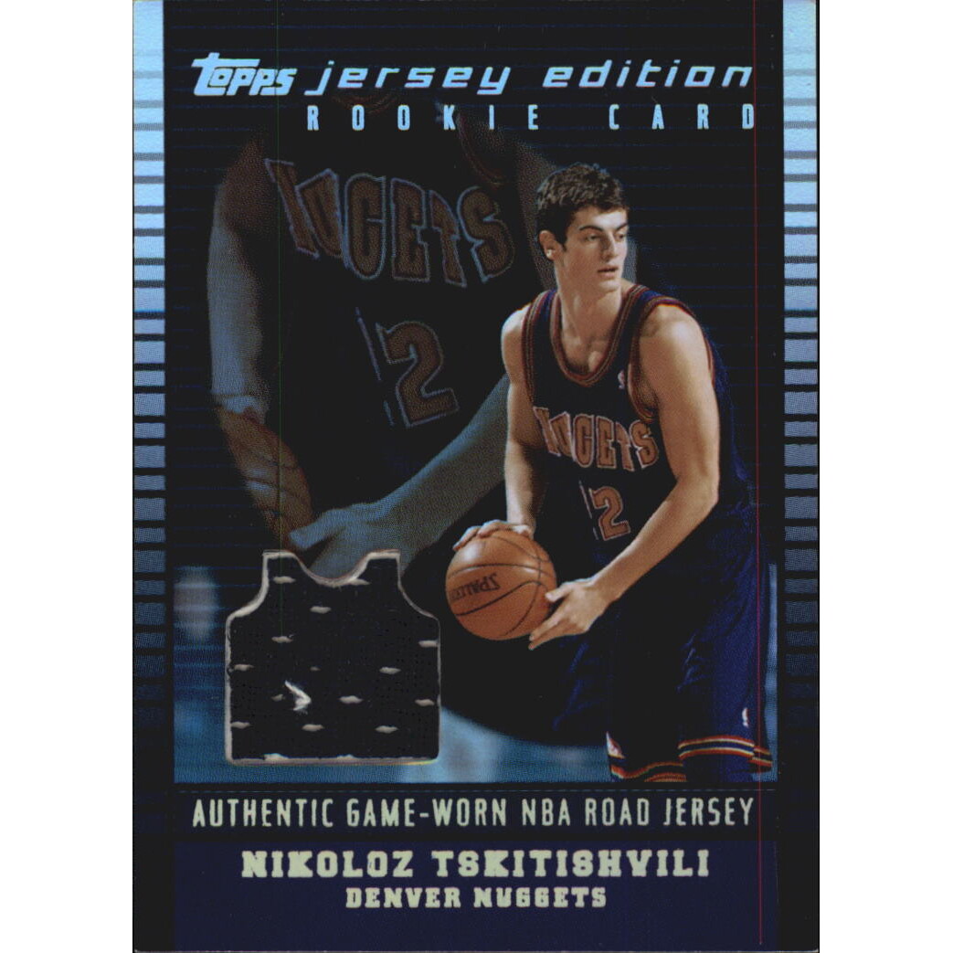 2002-03 Topps Jersey Edition Black #JENT Nikoloz Tskitishvili R